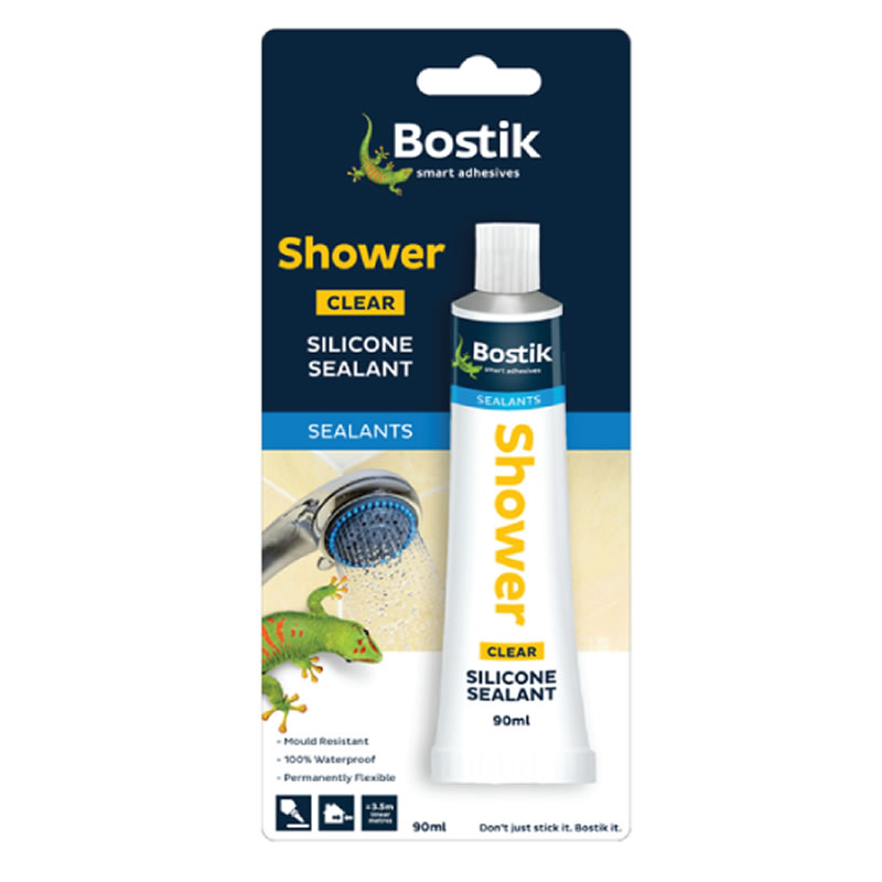 SEALANT - BOSTIK SILICONE SHOWER 90ML CLEAR